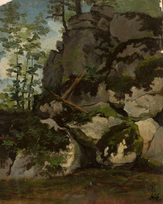 Landscape with Rocks from the Mzurw Area - Adrian Głębocki — artwork view