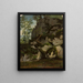 Landscape with Rocks from the Mzurw Area - Adrian Głębocki — framed artwork on a wall