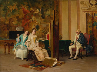 The portrait painter - Adriano Cecchi — artwork view
