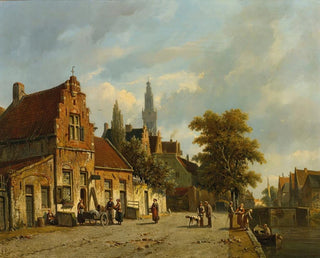 A city in Holland - Adrianus Eversen — artwork view