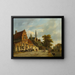 A city in Holland - Adrianus Eversen — framed artwork on a wall