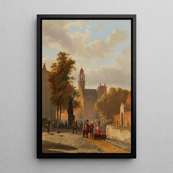 After the church - Adrianus Eversen — framed artwork on a wall