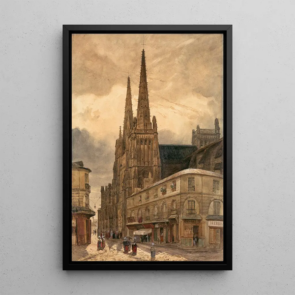 Reproduction of the painting Cathédrale Sainte-André de Bordeaux - Adrien Dauzats