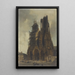 La Cathédrale de Reims - Adrien Dauzats — framed artwork on a wall