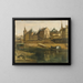 La Conciergerie during the reconstruction work of the courthouse - Adrien Dauzats — framed artwork on a wall