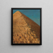 La Grande Pyramide de Gizeh - Adrien Dauzats — framed artwork on a wall
