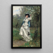 Under the cherry blossom tree - Adrien Moreau — framed artwork on a wall