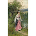 Reproduction of the painting Contemplation - Adrien Moreau
