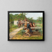 Les joueurs de boules - Adrien Moreau — framed artwork on a wall