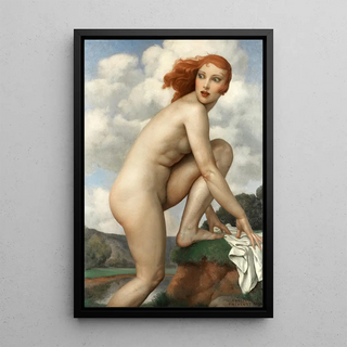 La baigneuse surprise - Adrien Thevenot — framed artwork on a wall