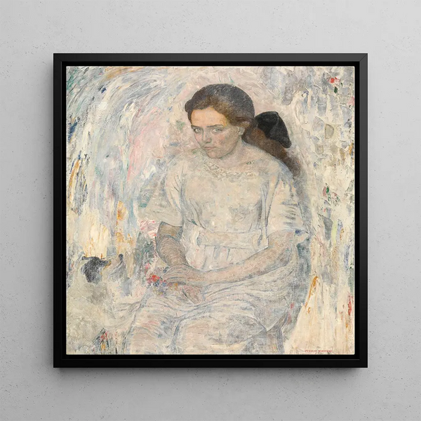 Adrienne - Gustave Van de Woestijne — framed artwork on a wall