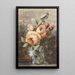 Bouquet de roses dans un vase - Adrienne Jacqueline Jacob — framed artwork on a wall