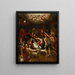 Adoration of the Shepherds - Aegidius Sadeler II — framed artwork on a wall