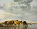 Cows in a river - Aelbert Cuyp — artwork view