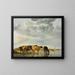 Cows in a river - Aelbert Cuyp — framed artwork on a wall