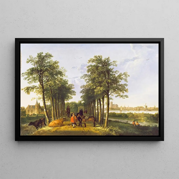 L'Avenue à Meerdervoort - Aelbert Cuyp — framed artwork on a wall