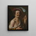 Smoker - Aelbert Jansz van der Schoor — framed artwork on a wall