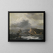 Expedition at sea in rough waters - Aernout Smit — framed artwork on a wall