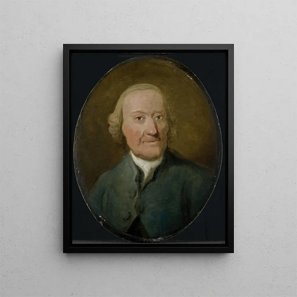 Self-portrait Painting - Aert Schouman — framed artwork on a wall