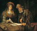 Esther and Mordecai writing the first letter of Purim - Aert de Gelder — artwork view
