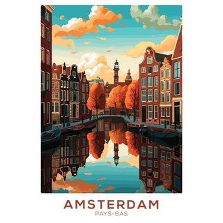 Affiche Amsterdam automne