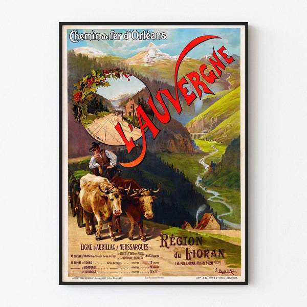Vintage Auvergne Poster