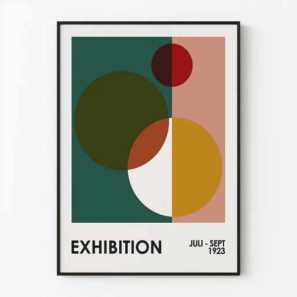 Bauhaus Poster - Crossed Circles