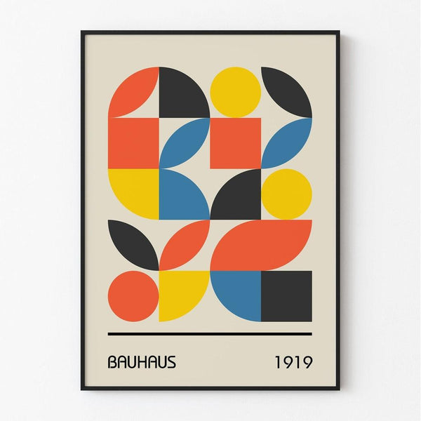 Poster Bauhaus - Multicolored Geometric Pattern