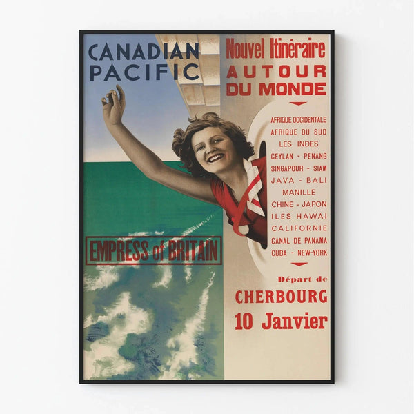 Vintage Canadian Pacific Poster – Empress of Britain