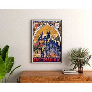 Affiche Carcassonne Vintage