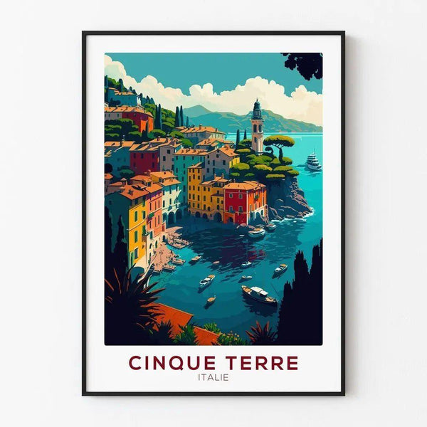 Vintage Cinque Terre Poster