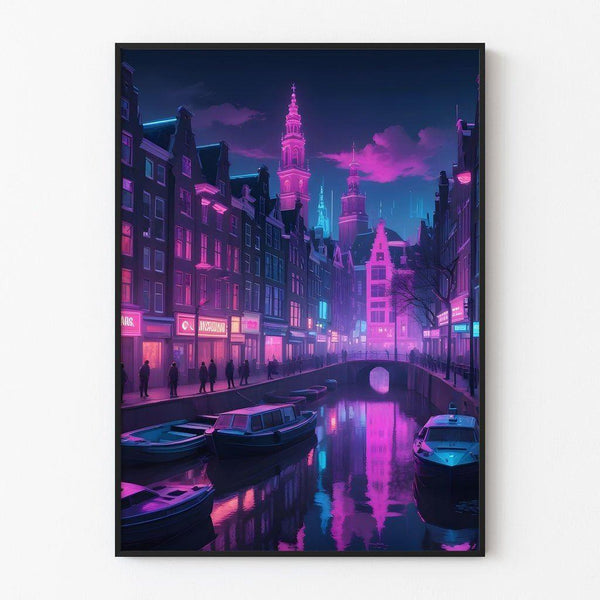 Amsterdam Cyberpunk Poster