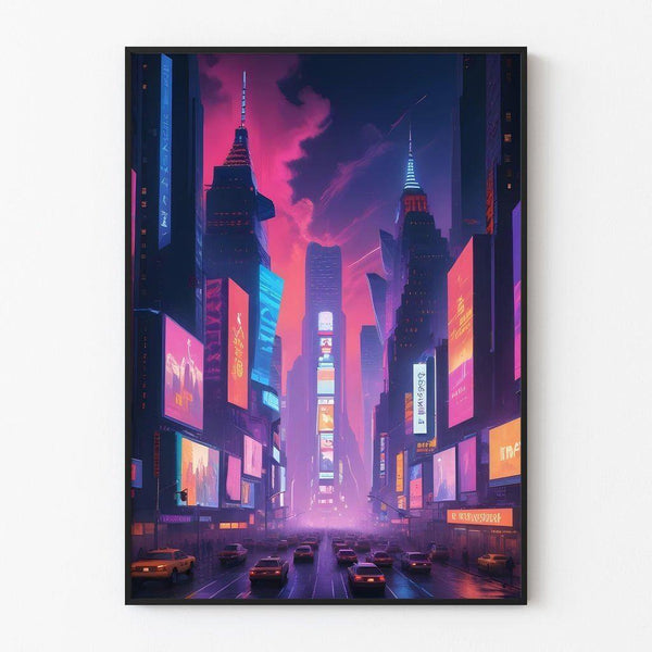 New York City Cyberpunk Poster