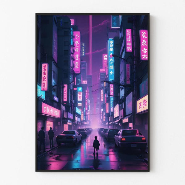 Tokyo Cyberpunk Poster — wall display of the artwork