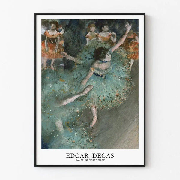 Poster Green Dancer - Edgar Degas