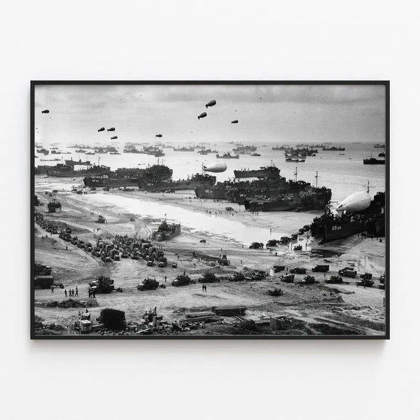 Normandy Landing Poster - Omaha Beach, D-Day 1944
