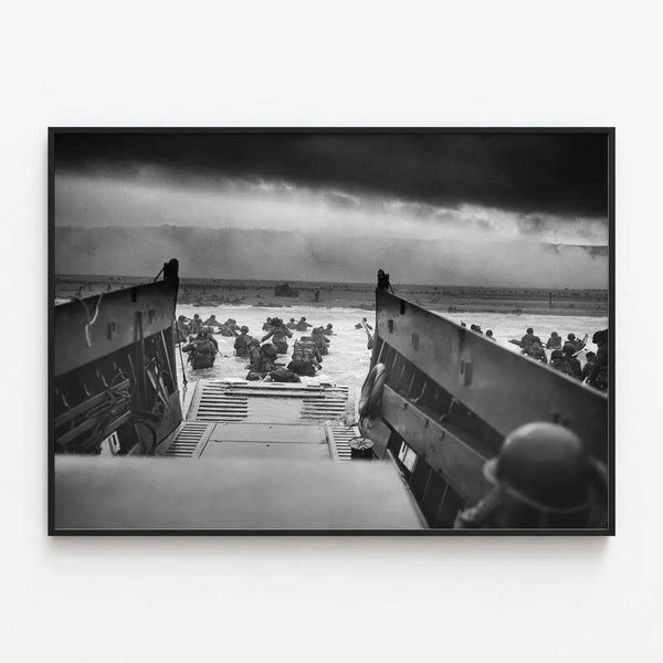 Normandy Landing Poster - The Face of War by Robert Capa