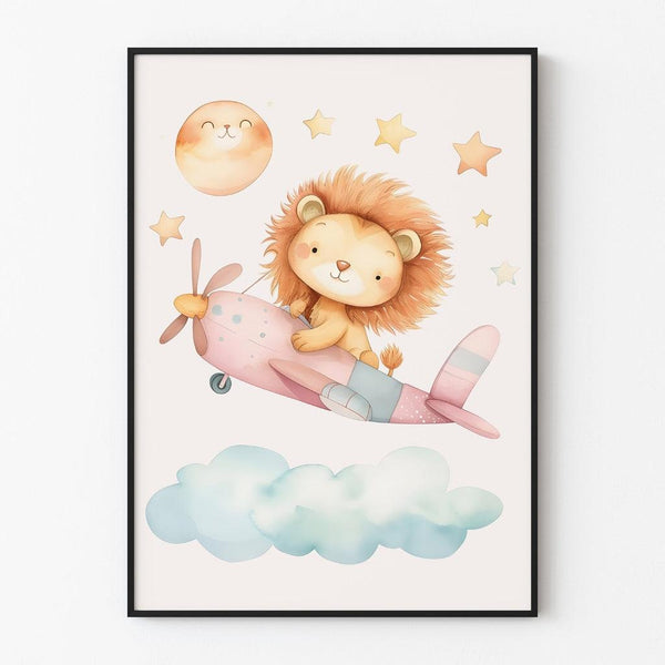 Poster Bedroom Decoration for Baby - "Les Amis de la Jungle en Fête"
