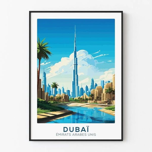 Vintage Dubai Poster