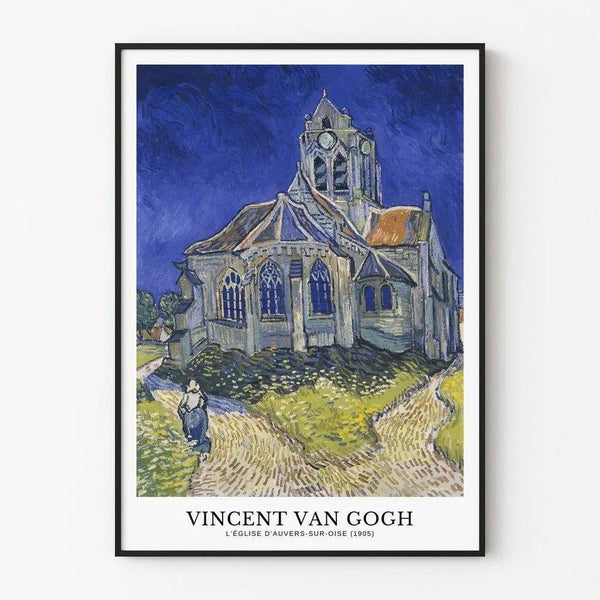 Poster Église d'Auvers-sur-Oise - Vincent Van Gogh
