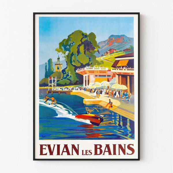 Vintage Evian les Bains Poster