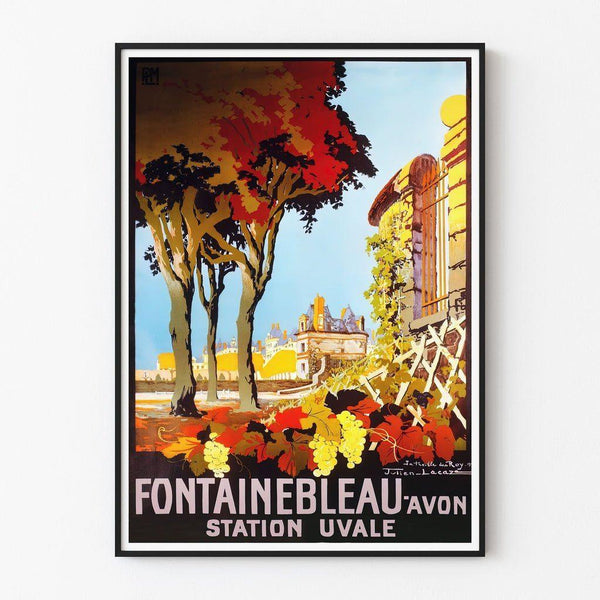 Vintage Fontainebleau Poster