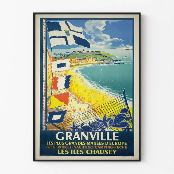 Vintage Granville Poster – The Chausey Islands and the Tides