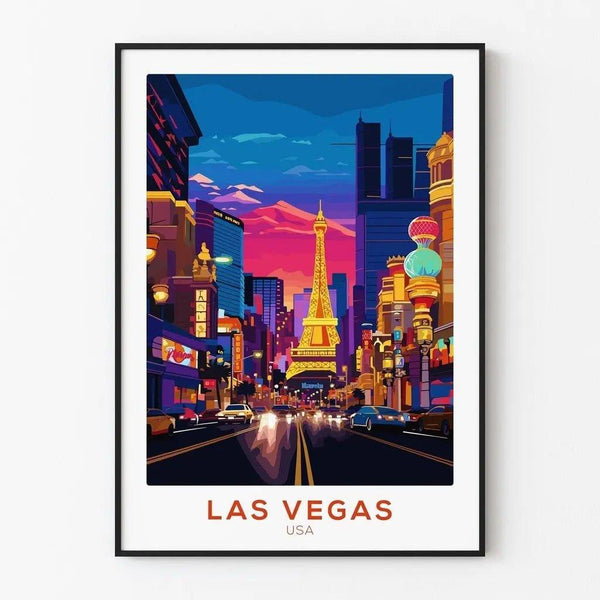 Vintage Las Vegas USA Poster
