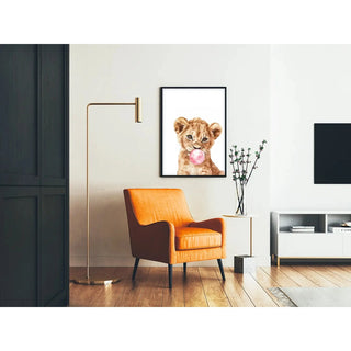 Affiche Lionceau Bubble Gum - Douceur et Originalité