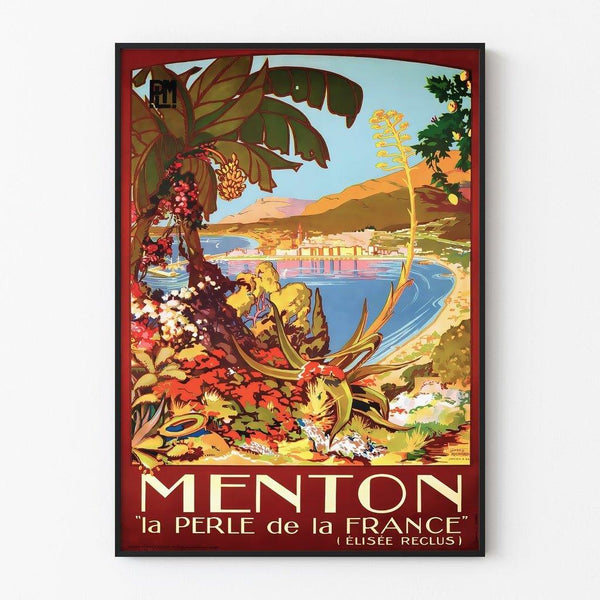 Vintage Menton Poster
