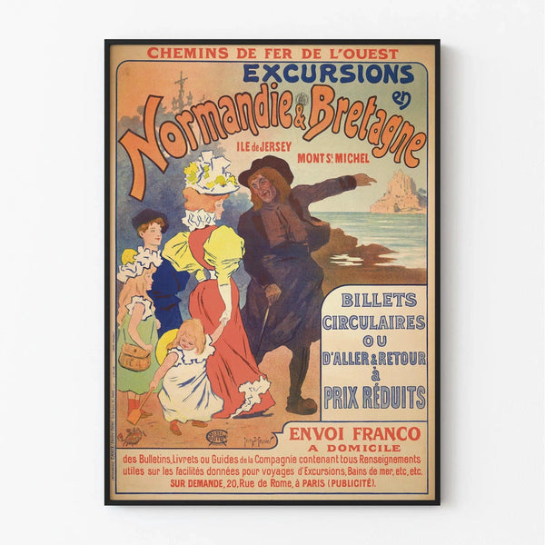 Poster Mont-Saint-Michel – Excursions in Normandy and Brittany