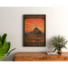 Vintage Mont-Saint-Michel Poster – Sunset and Carriage Crossing
