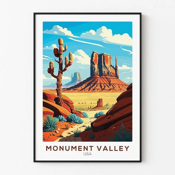 Poster Monument Valley - USA Vintage