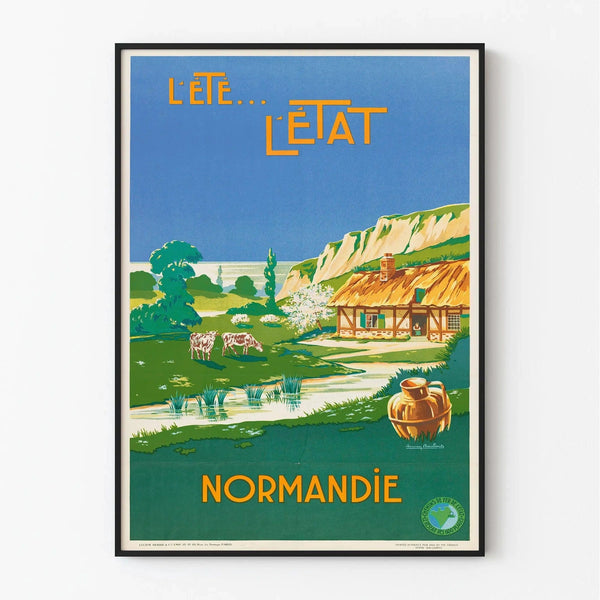 Vintage Normandy Poster – L’été... l’État (1930s)
